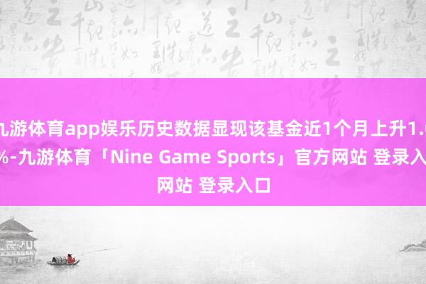 九游体育app娱乐历史数据显现该基金近1个月上升1.06%-九游体育「Nine Game Sports」官方网站 登录入口